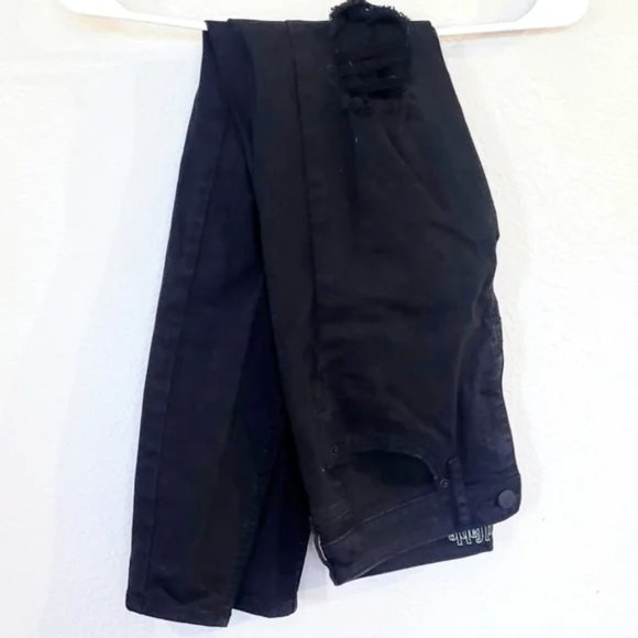 Distressed Black Skinny Jeans - Picture 2 of 5